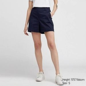 Uniqlo High Waisted Stretch Cotton Shorts